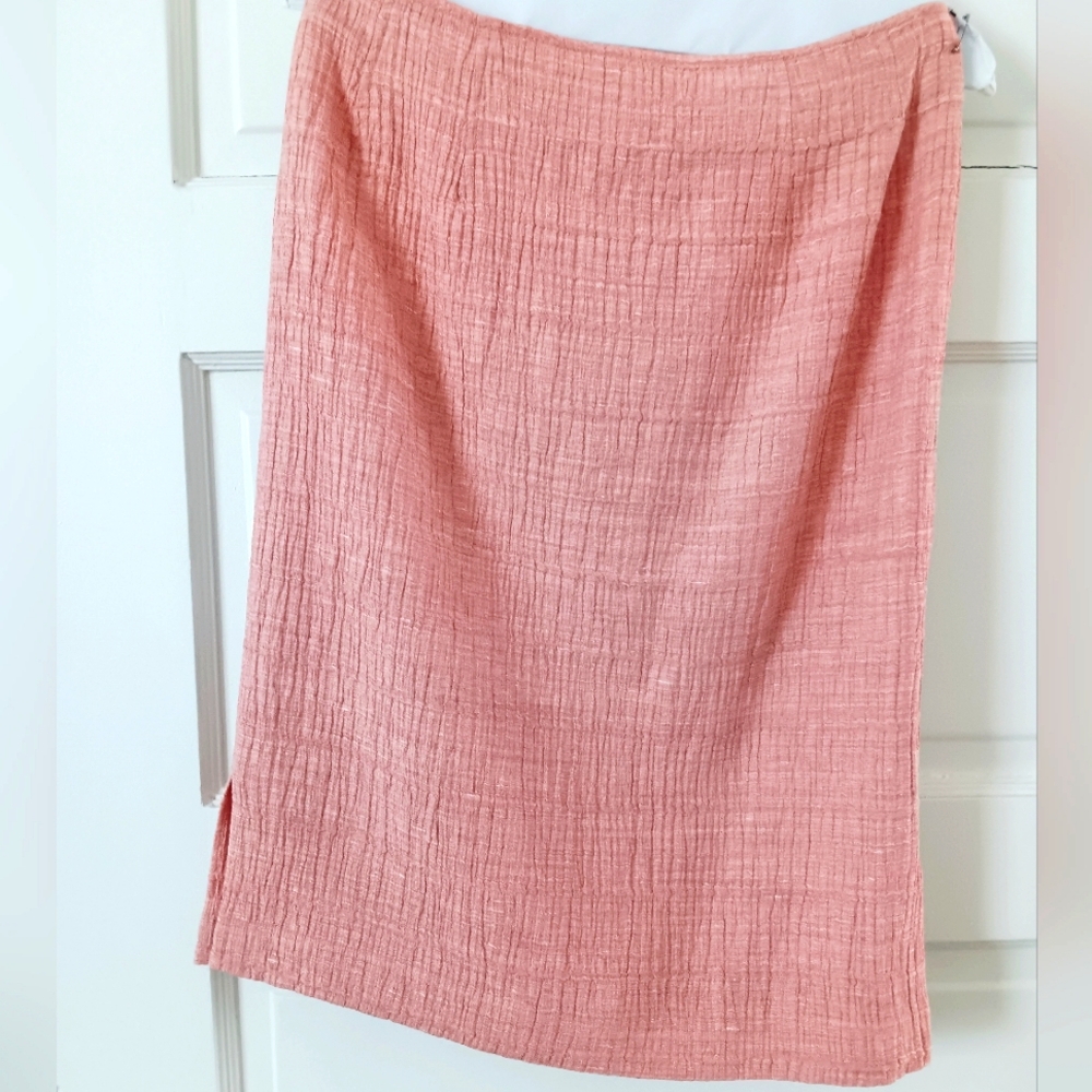 Peach Pencil skirt
